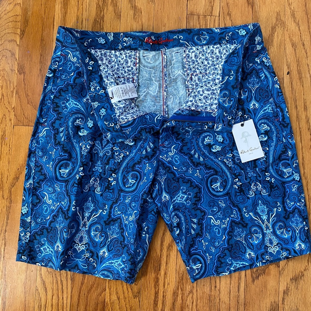 Paisley bandanna shorts